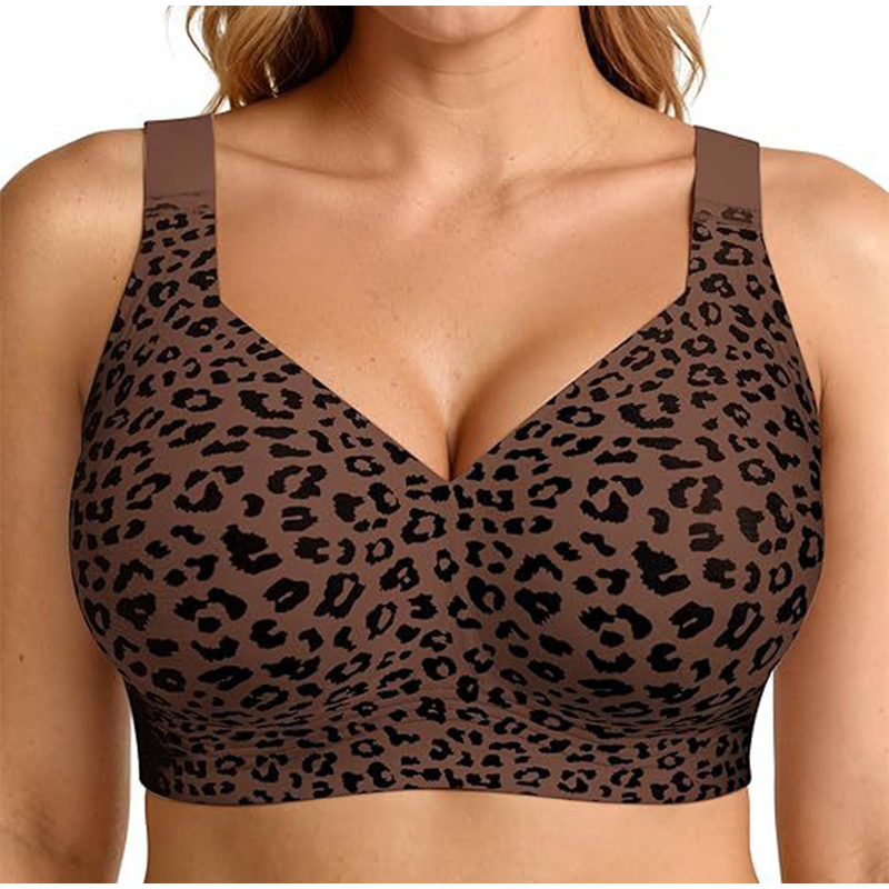 Mastectomy Bra Pocket - Бюстгальтеры с леопардовым принтом, женские, бесшовные,