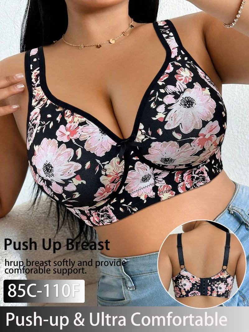 Full Coverage Bra - Бюстгальтер больших размеров для женщин, кружевной,